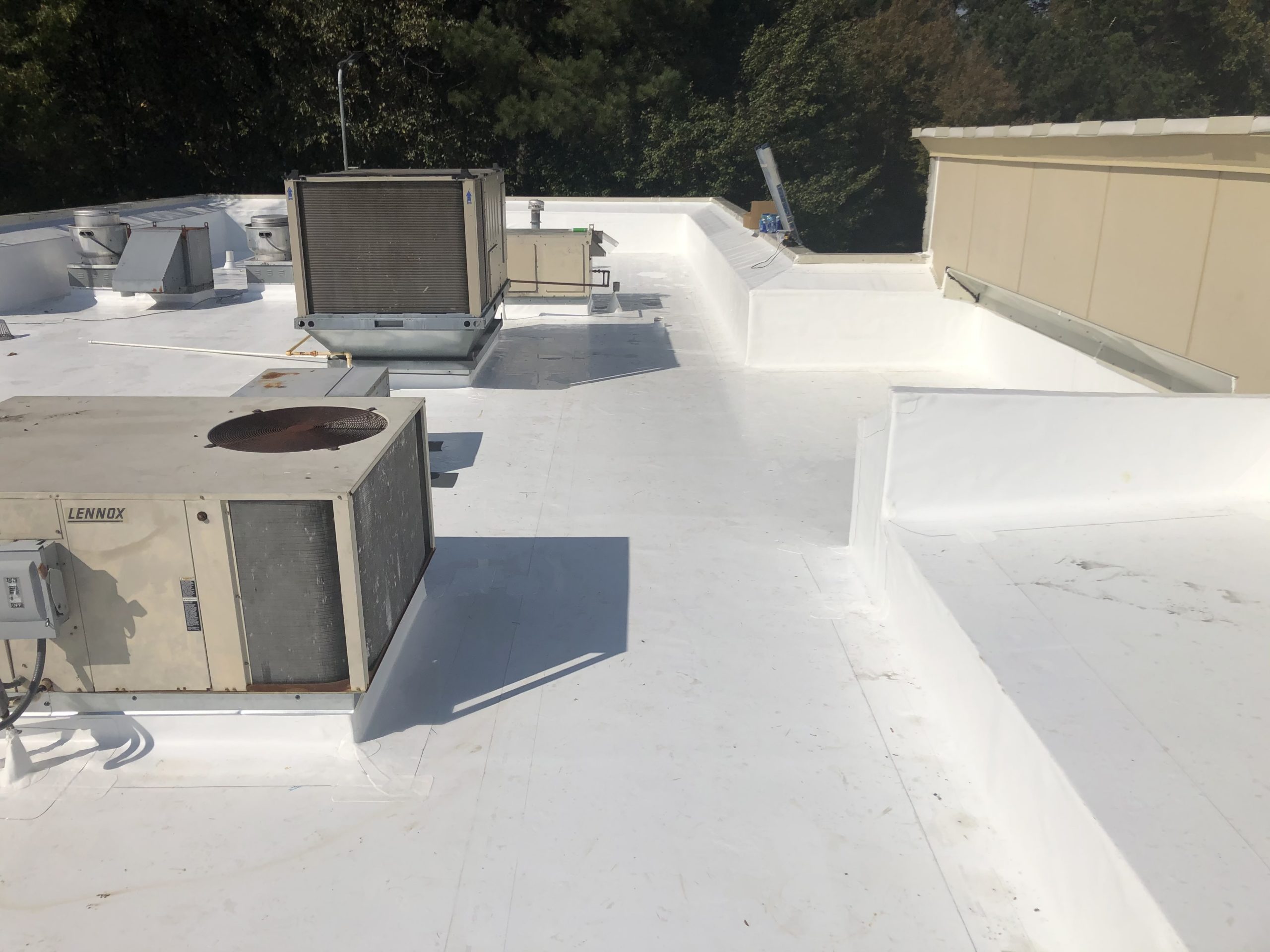Epdm Roofing with HVAC units