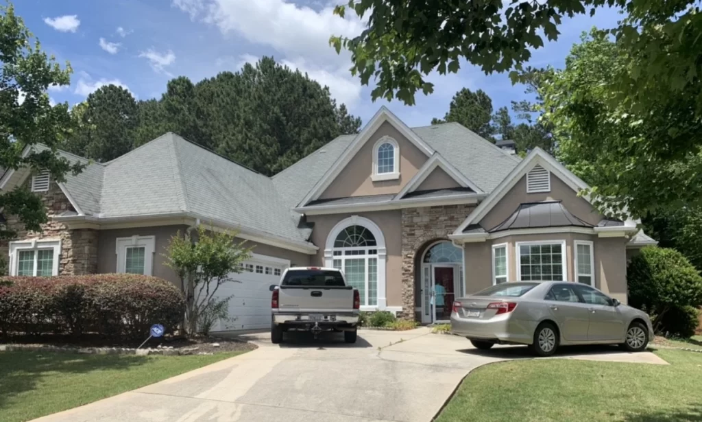 Home with Roof Replacement by Whitaker Roofing